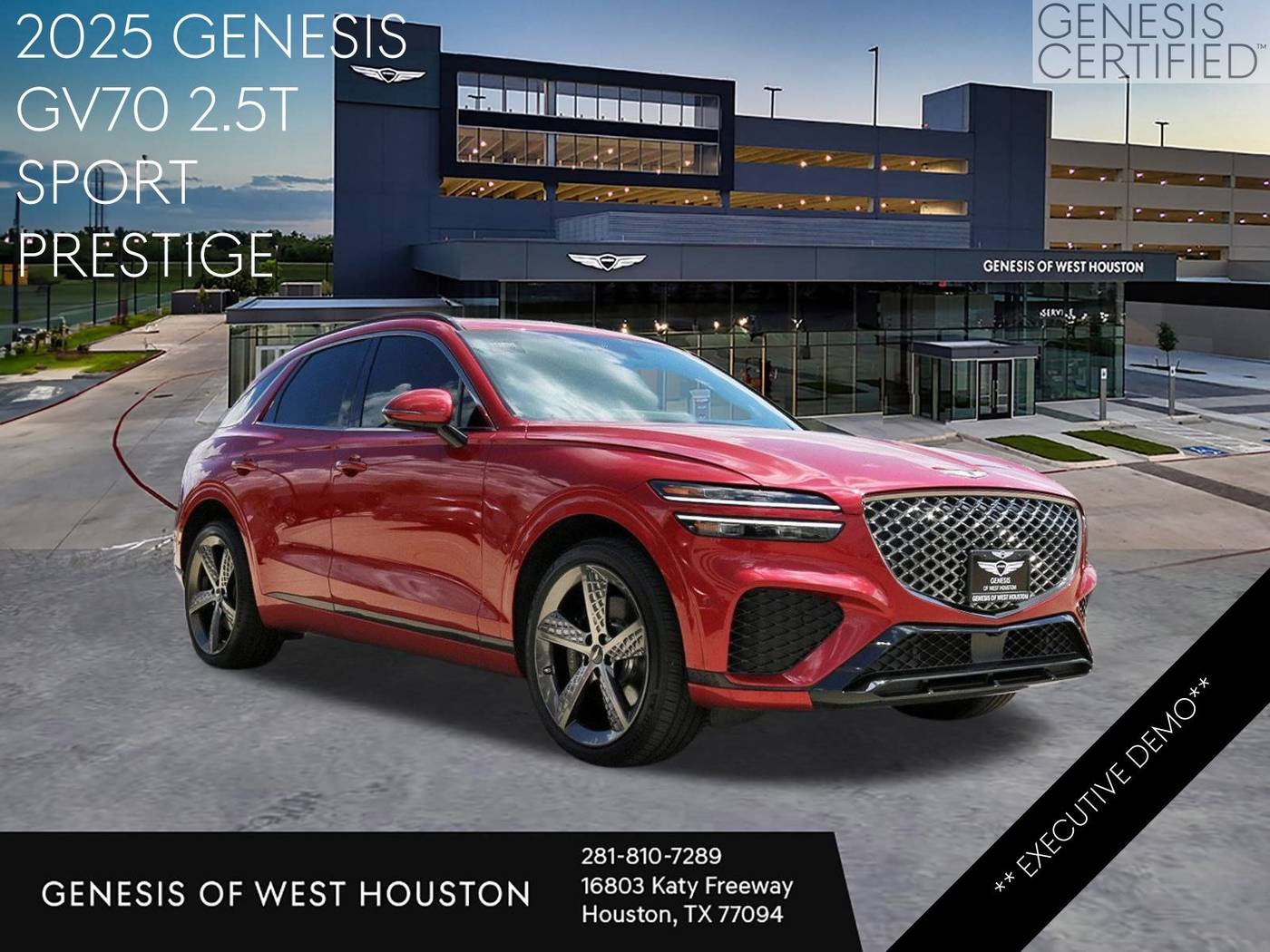 2025 Genesis GV70 2.5T — SUV — 5,987 mi — Houston, TX