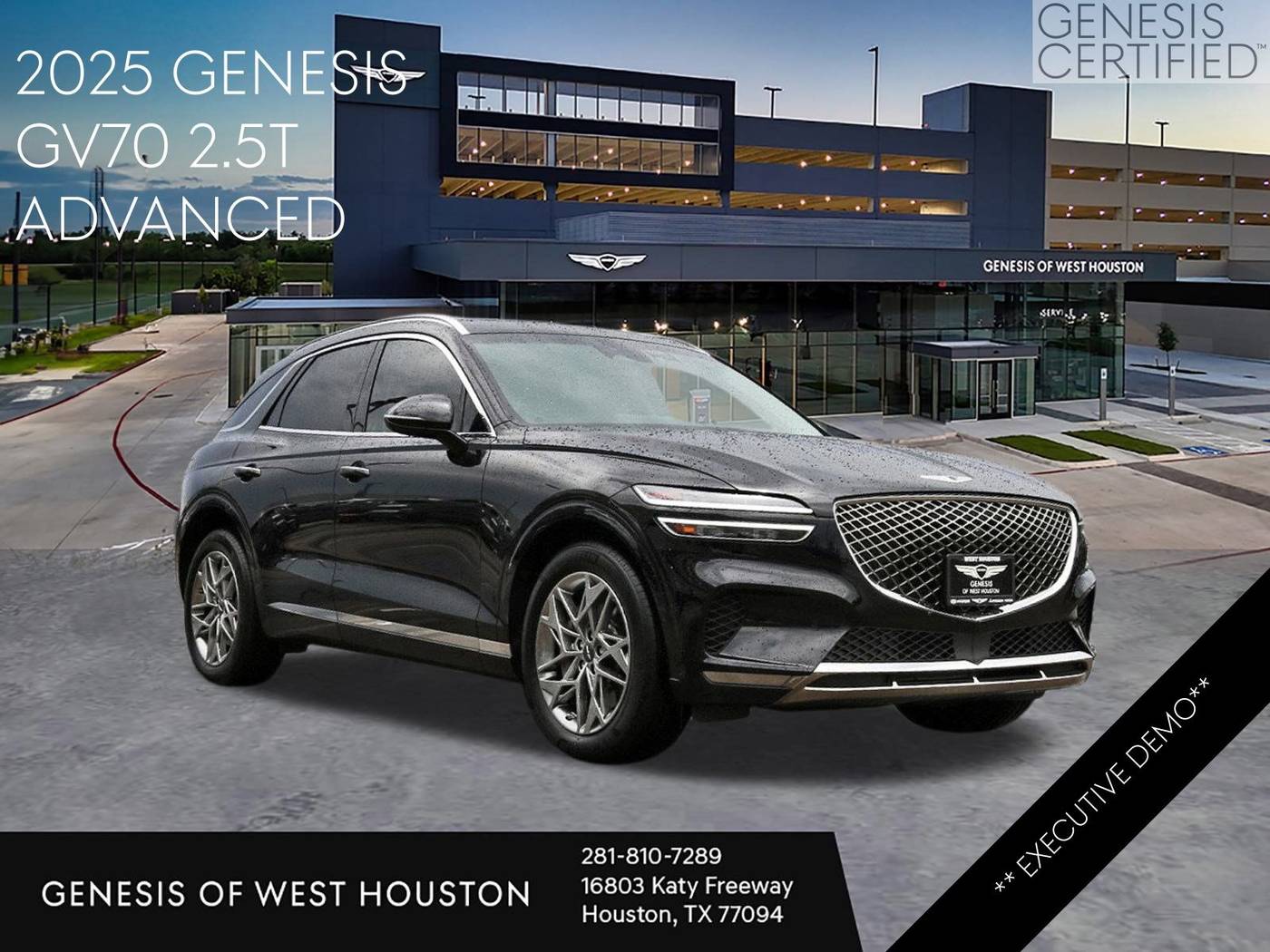 2025 Genesis GV70 2.5T — SUV — 9,905 mi — Houston, TX