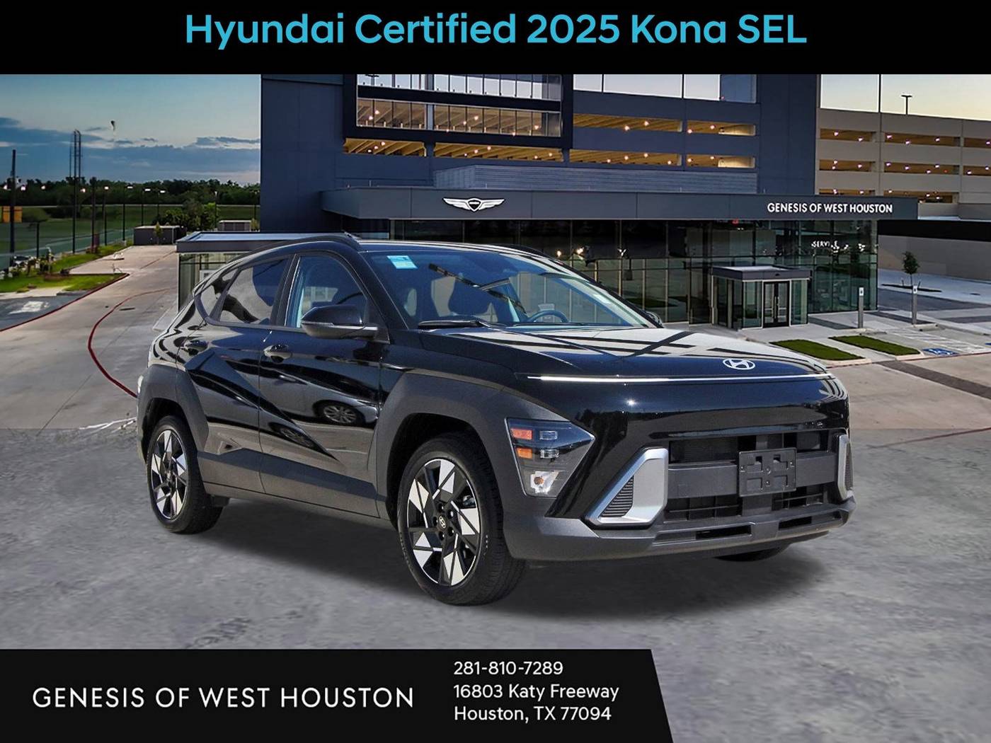 2025 Hyundai Kona SEL — SUV — 16,471 mi — Houston, TX