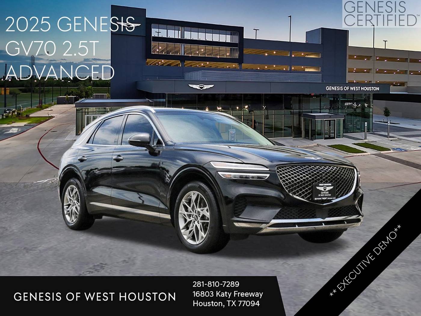 2025 Genesis GV70 2.5T — SUV — 10,456 mi — Houston, TX