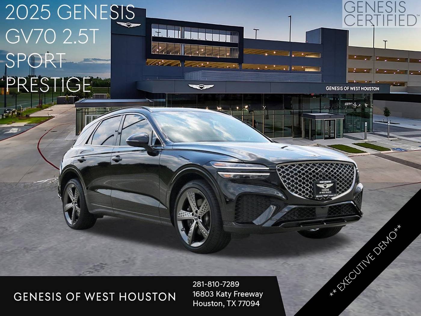 2025 Genesis GV70 2.5T — SUV — 9,476 mi — Houston, TX