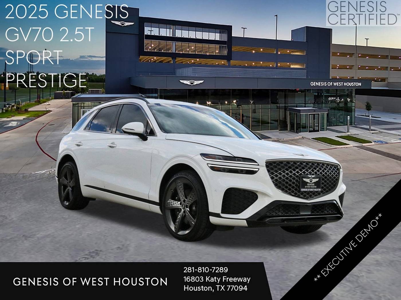 2025 Genesis GV70 2.5T — SUV — 7,694 mi — Houston, TX