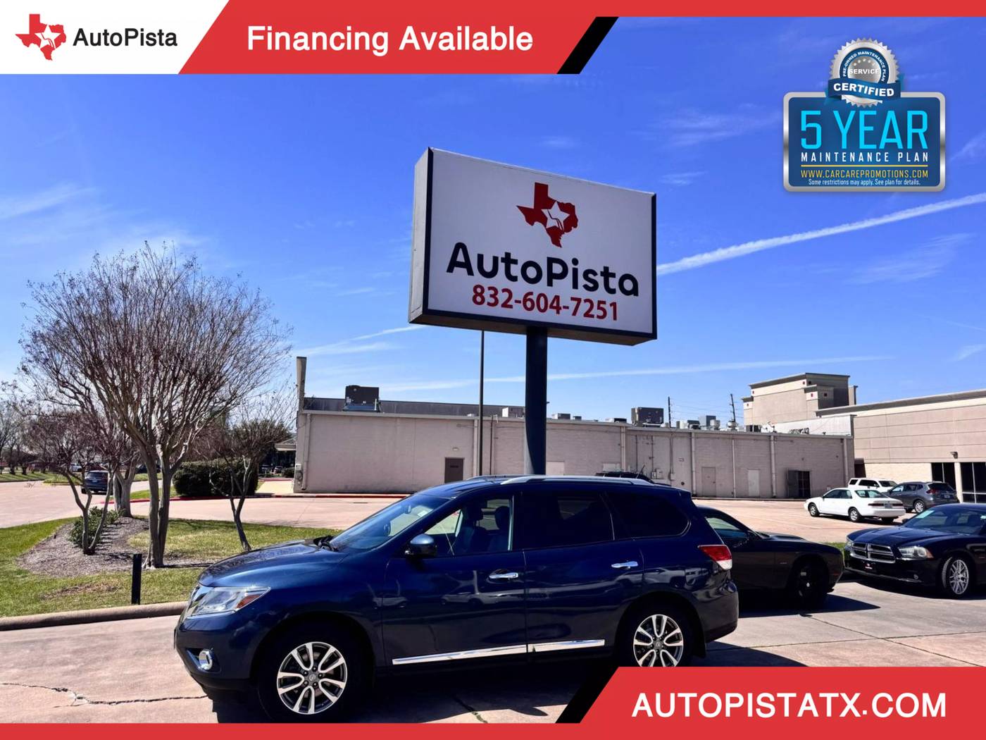2013 Nissan Pathfinder SL — SUV — 104,418 mi — Houston, TX