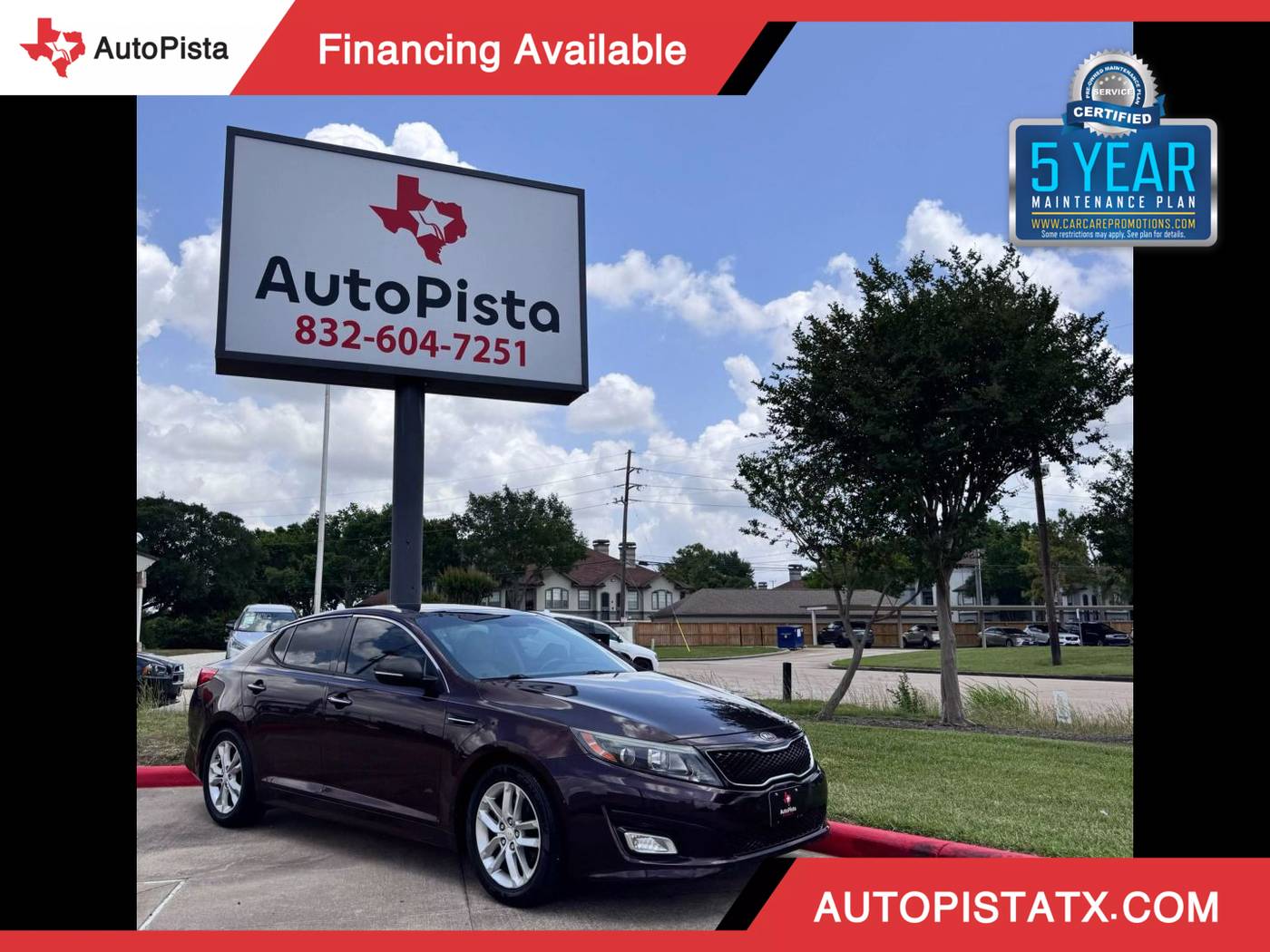 2015 Kia Optima EX — Sedan — 157,797 mi — Houston, TX