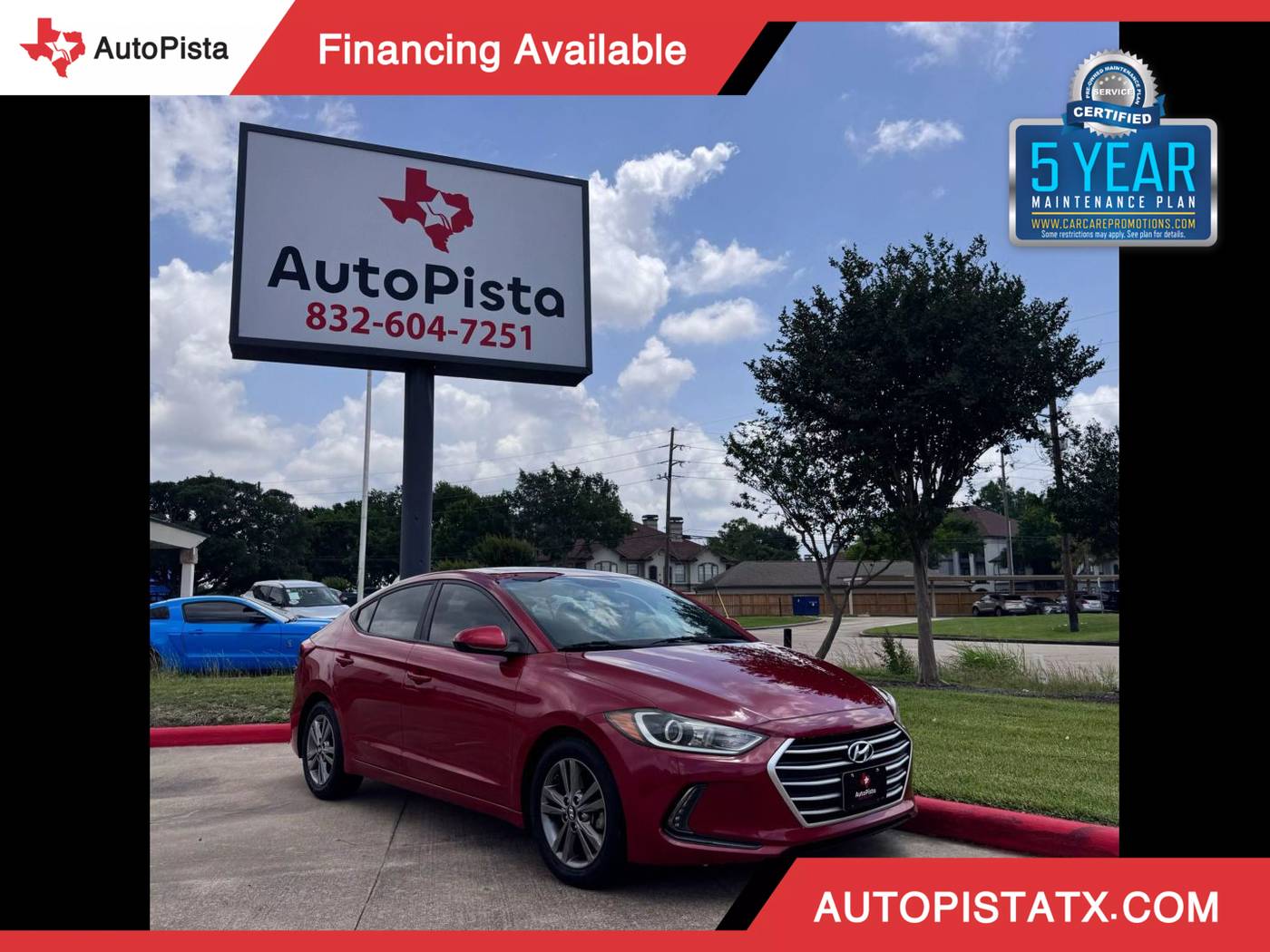 2017 Hyundai Elantra Value Edition — Sedan — 103,946 mi — Houston, TX