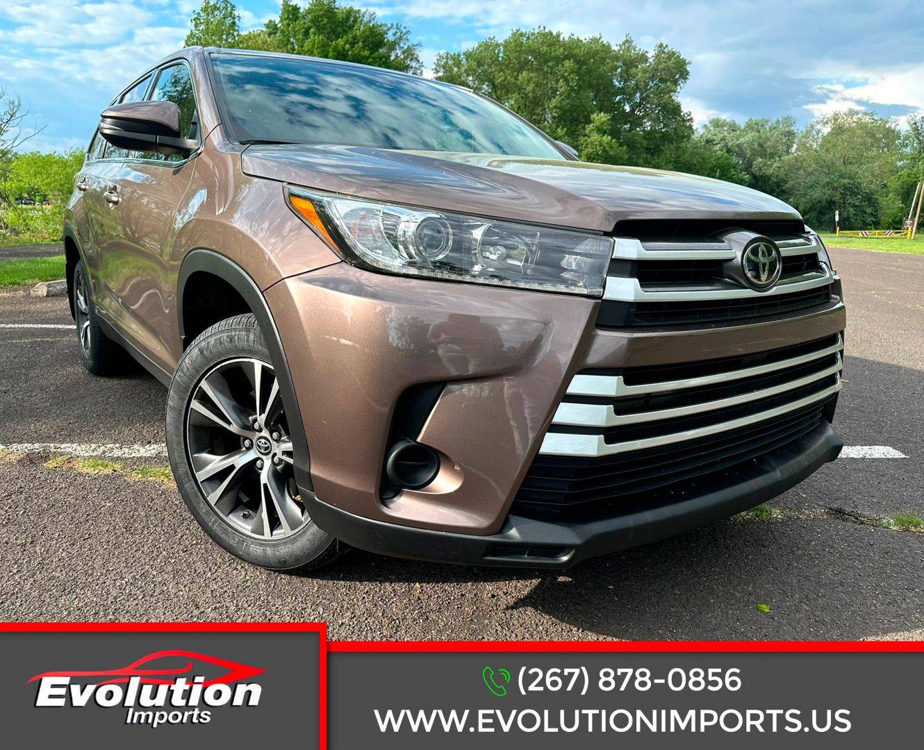2019 Toyota Highlander LE V6 — SUV — 73,809 mi — Bristol, PA