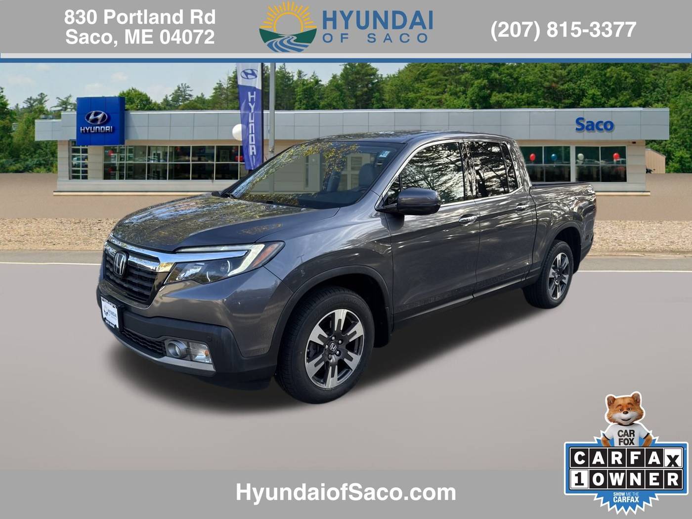 2019 Honda Ridgeline RTL-E — Pickup Truck — 91,879 mi — Saco, ME