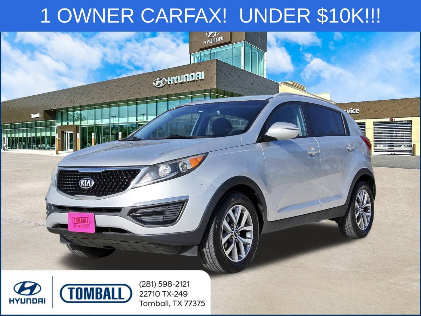 2015 Kia Sportage LX — SUV — 158,586 mi — Tomball, TX