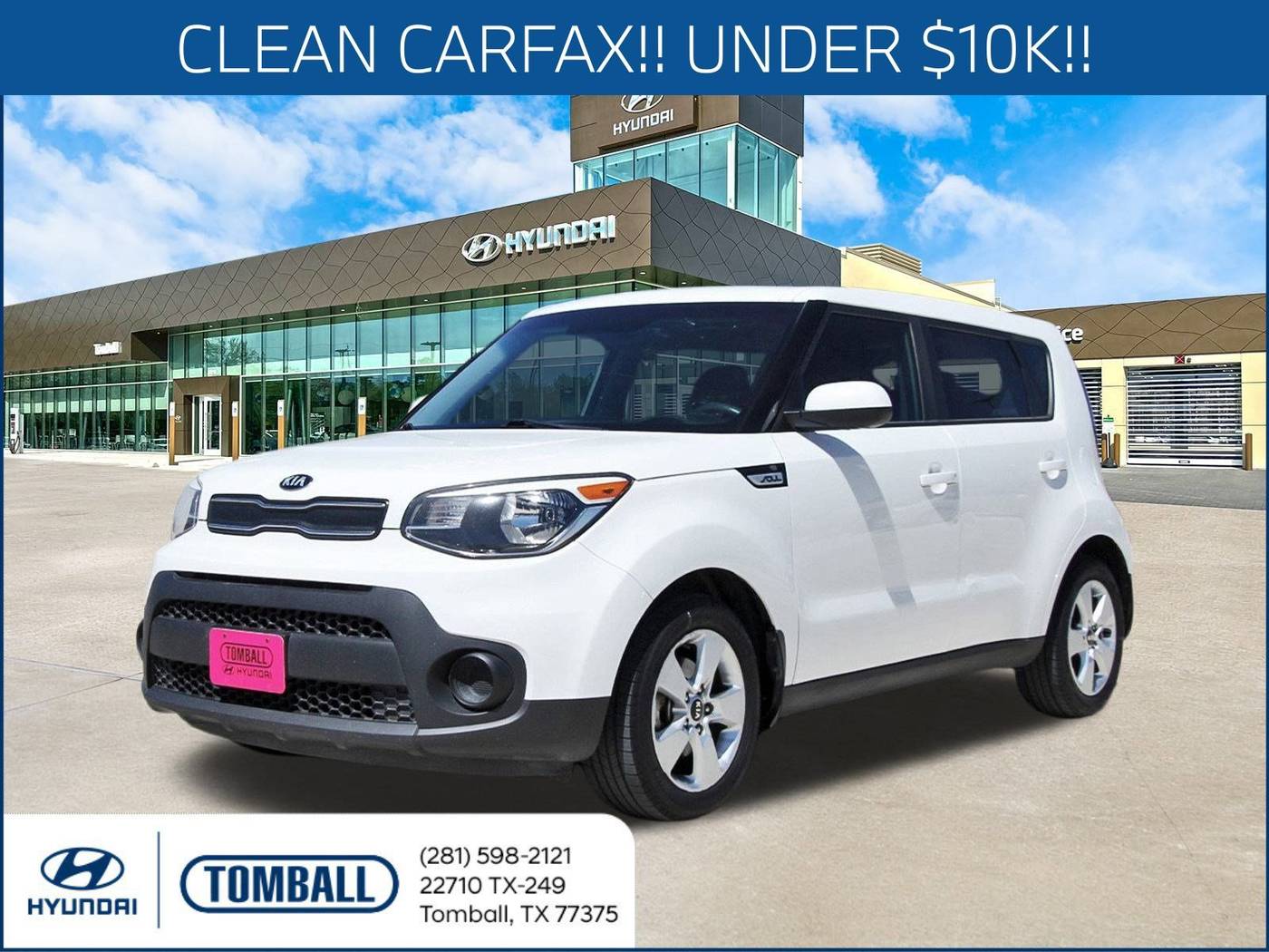 2018 Kia Soul Base — Hatchback — 108,477 mi — Tomball, TX