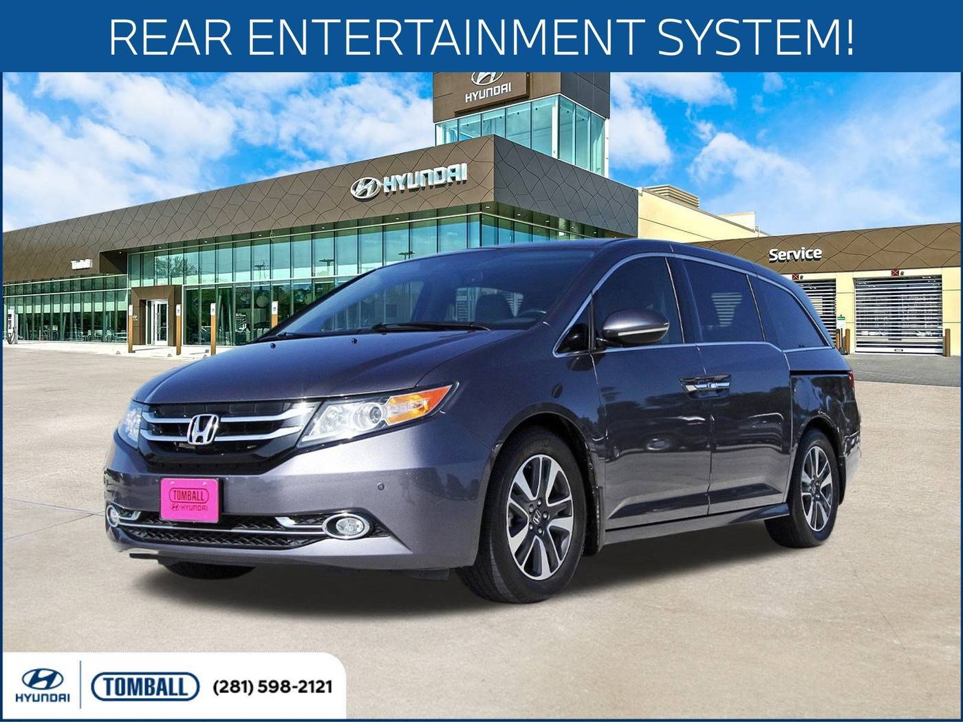 2015 Honda Odyssey Touring — Minivan — 99,406 mi — Tomball, TX
