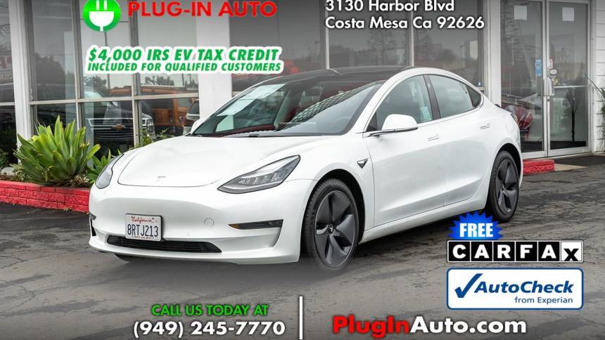 2020 Tesla Model 3 Standard Range Plus — Sedan — 77,926 mi — Costa Mesa, CA