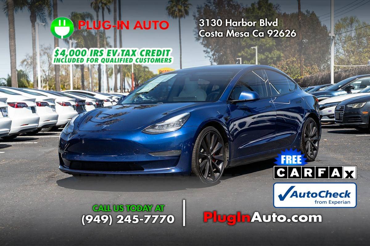 2020 Tesla Model 3 Performance — Sedan — 138,531 mi — Costa Mesa, CA