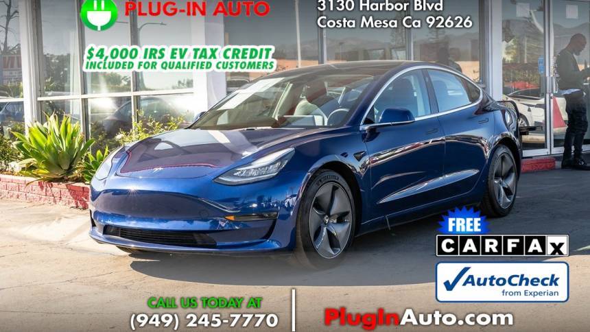 2020 Tesla Model 3 Standard Range Plus — Sedan — 63,843 mi — Costa Mesa, CA