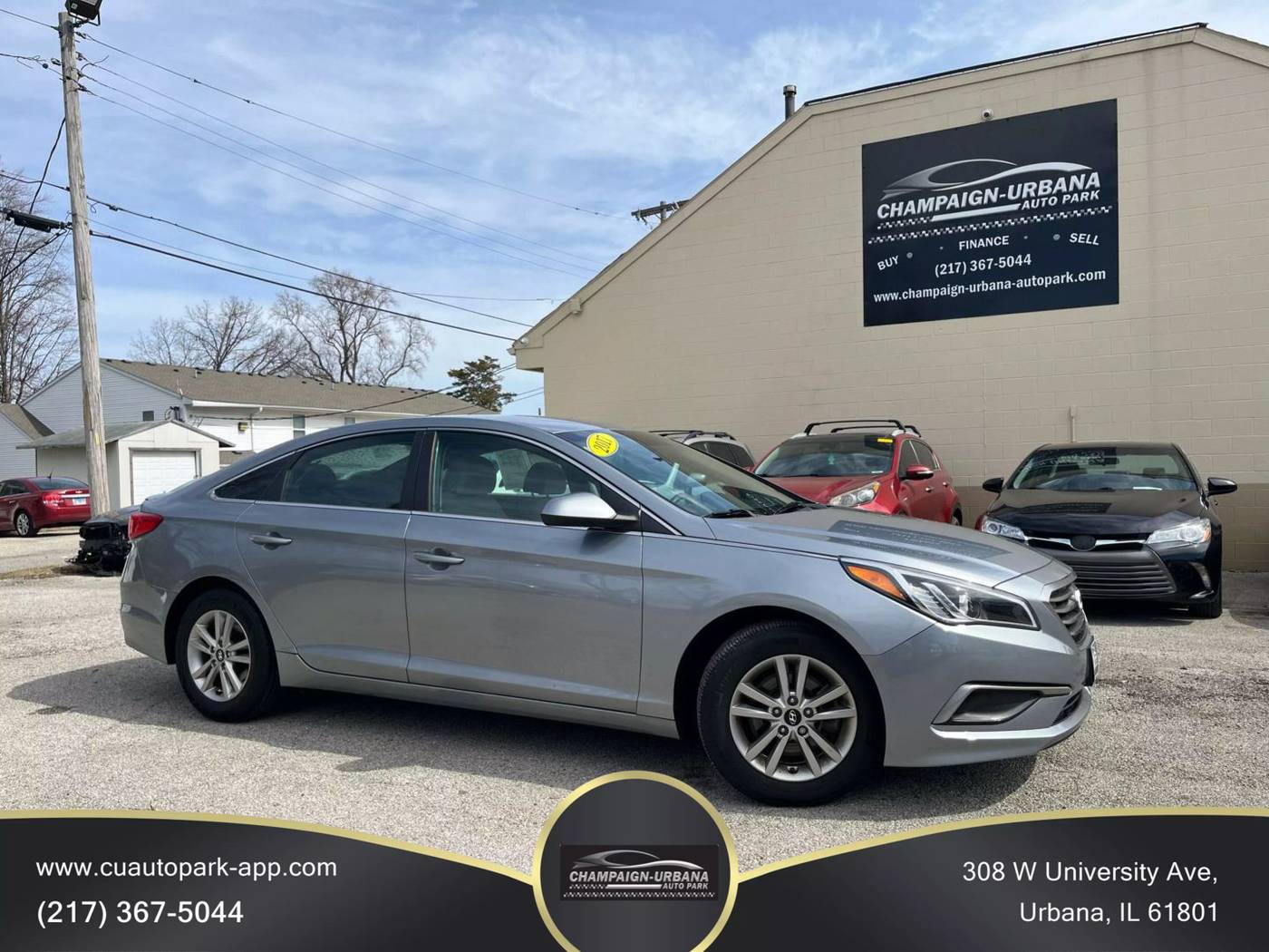 2017 Hyundai Sonata SE — Sedan — 91,019 mi — Urbana, IL