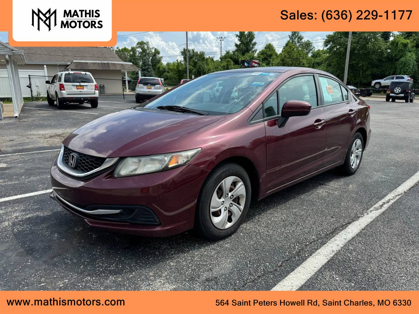 2014 Honda Civic LX — Sedan — 157,734 mi — St Charles, MO