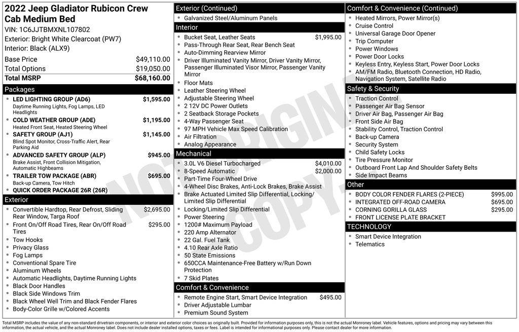 2022 Jeep Gladiator Rubicon — Pickup Truck — 37,503 mi — Loveland, CO