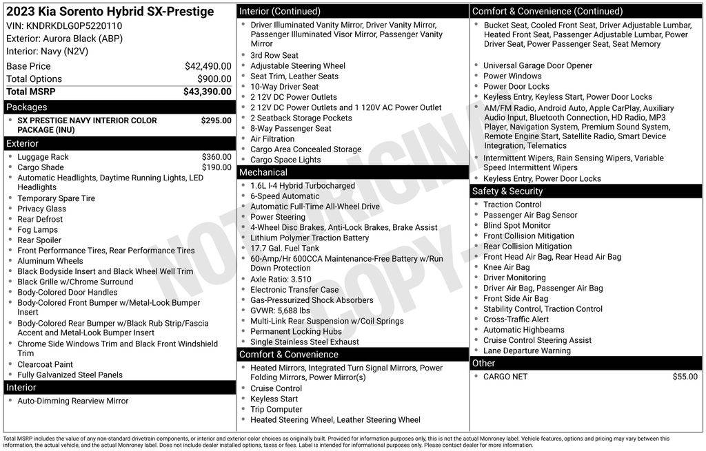 2023 Kia Sorento Hybrid SX Prestige — SUV — 37,318 mi — Loveland, CO