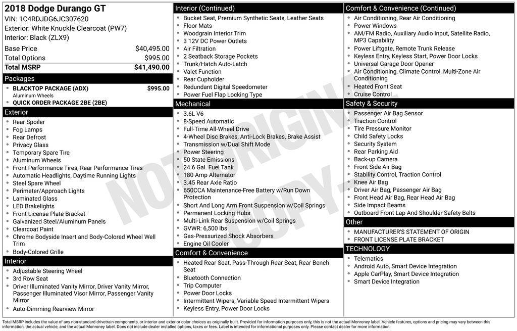 2018 Dodge Durango GT — SUV — 117,593 mi — Loveland, CO