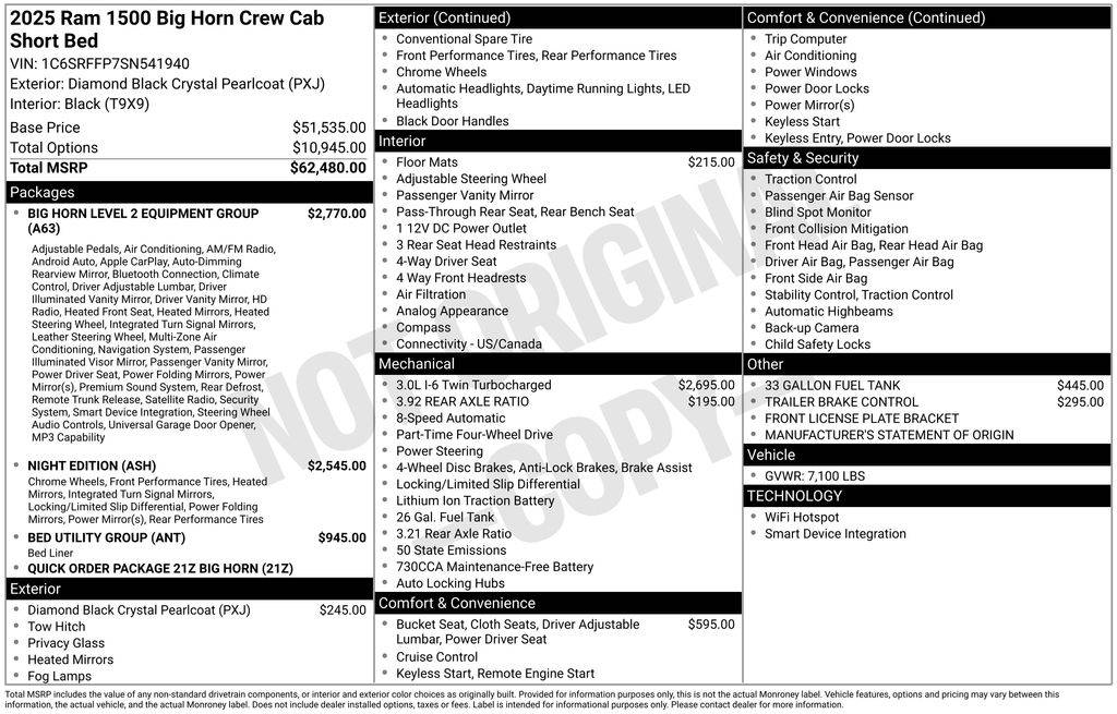 2025 Ram 1500 Big Horn — Pickup Truck — 11,452 mi — Loveland, CO