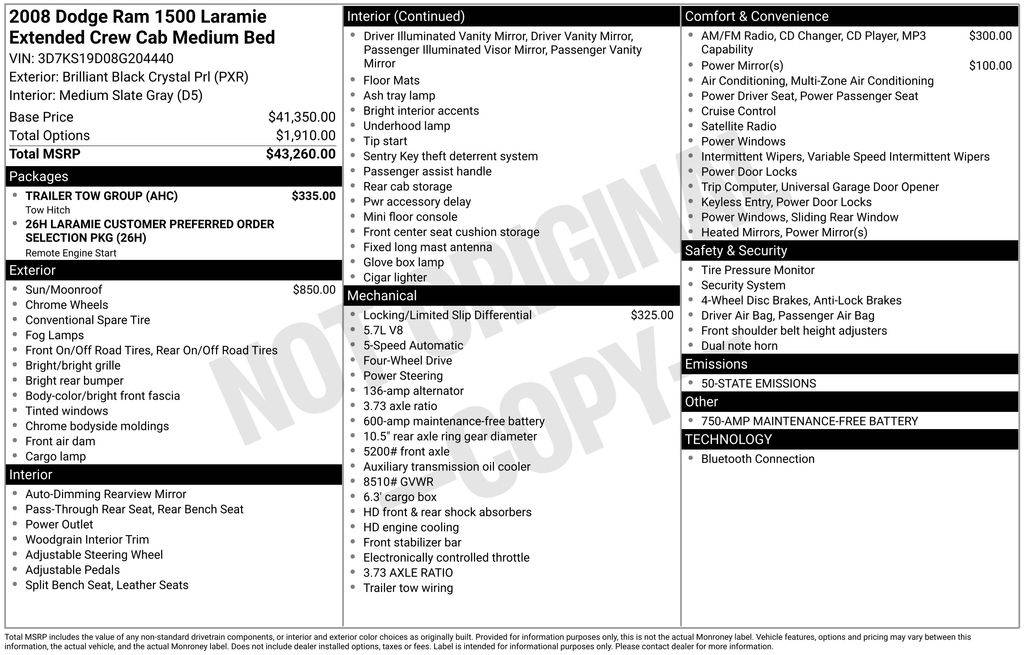 2008 Dodge Ram 1500 Laramie — Pickup Truck — 99,490 mi — Loveland, CO