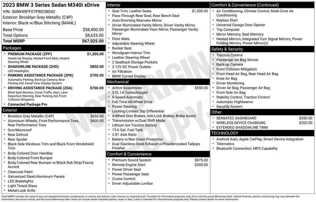 2023 BMW 3 Series M340i — Sedan — 12,396 mi — Loveland, CO