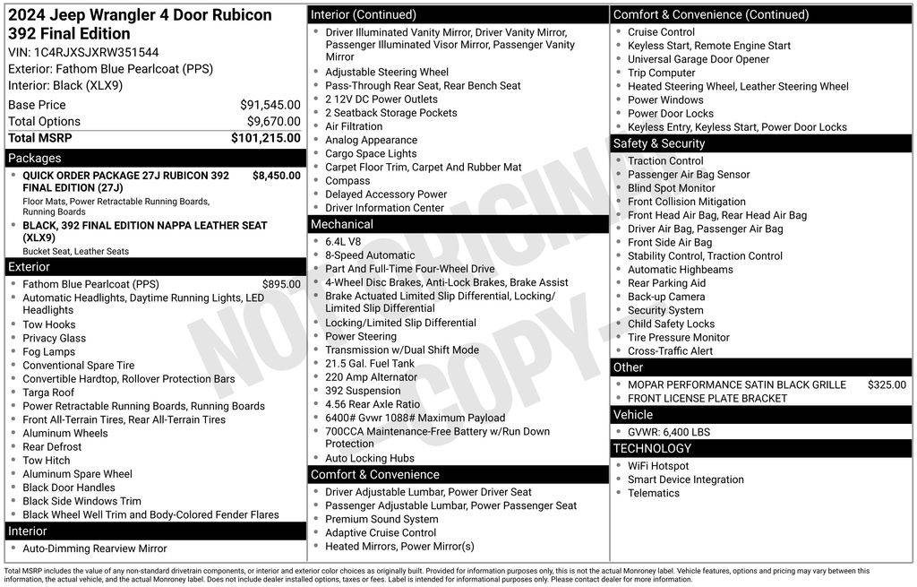 2024 Jeep Wrangler Rubicon 392 Final Edition — SUV — 2,169 mi — Loveland, CO