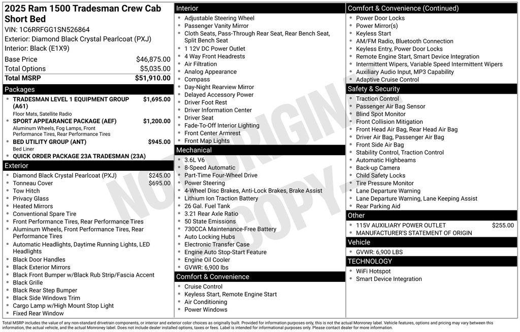 2025 Ram 1500 Tradesman — Pickup Truck — 37,825 mi — Loveland, CO