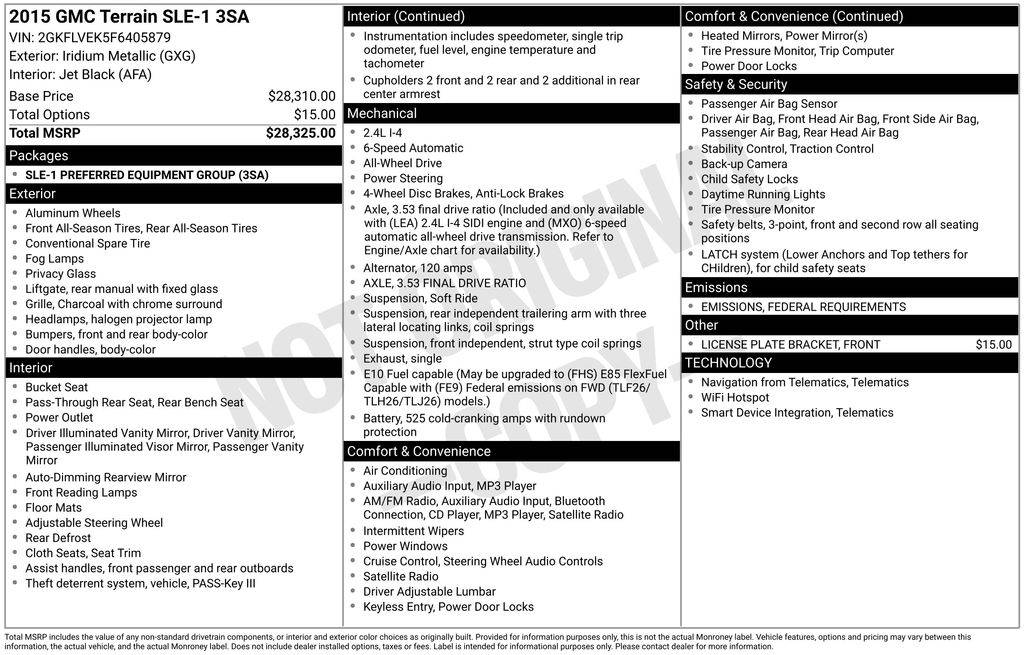 2015 GMC Terrain SLE-1 — SUV — 84,299 mi — Loveland, CO