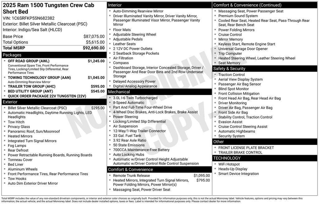 2025 Ram 1500 Tungsten — Pickup Truck — 3,213 mi — Loveland, CO