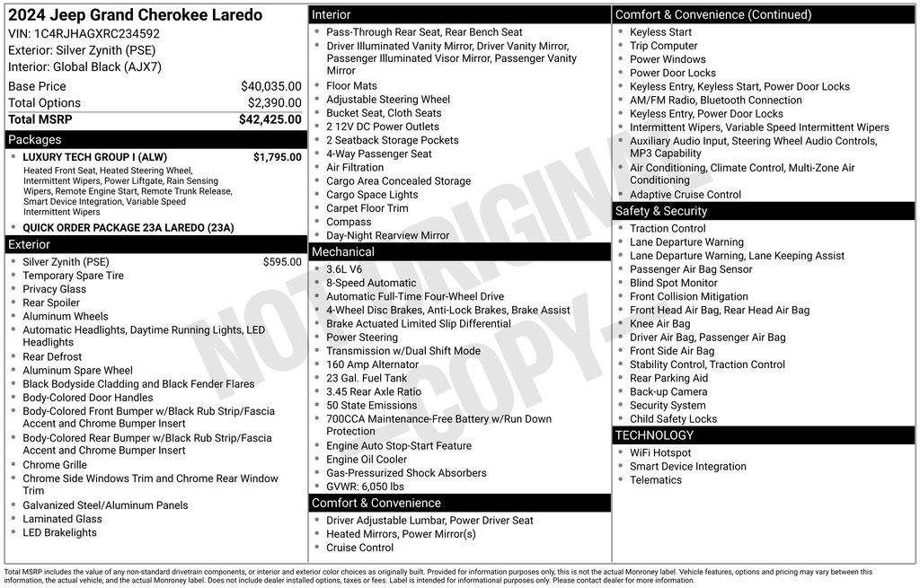 2024 Jeep Grand Cherokee Laredo — SUV — 33,887 mi — Loveland, CO