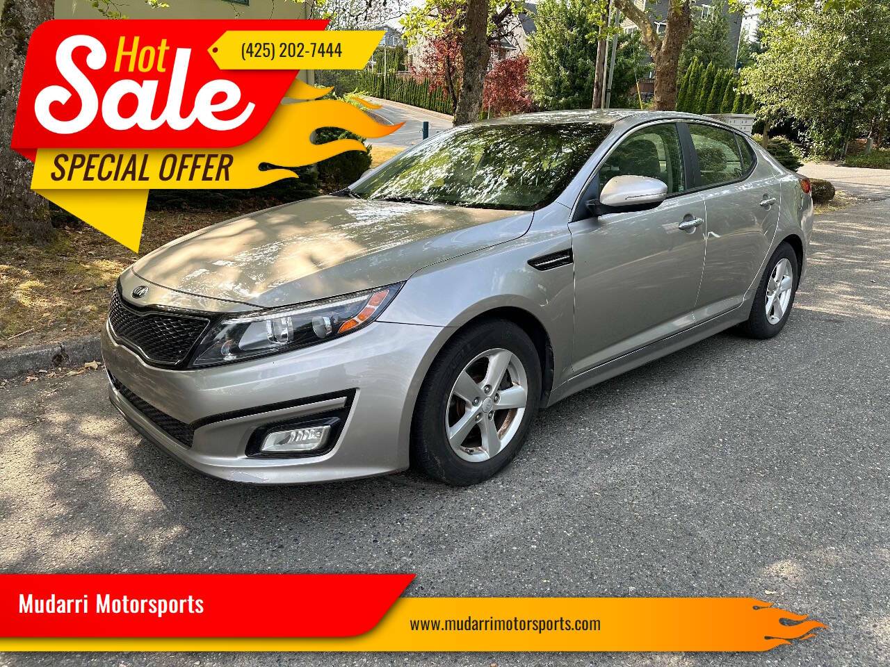 2015 Kia Optima LX — Sedan — 74,631 mi — Kirkland, WA