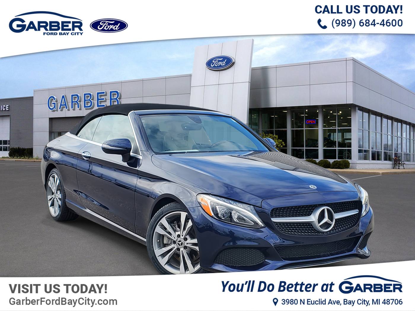 2018 Mercedes-Benz C-Class C 300 — Convertible — 43,348 mi — Bay City, MI