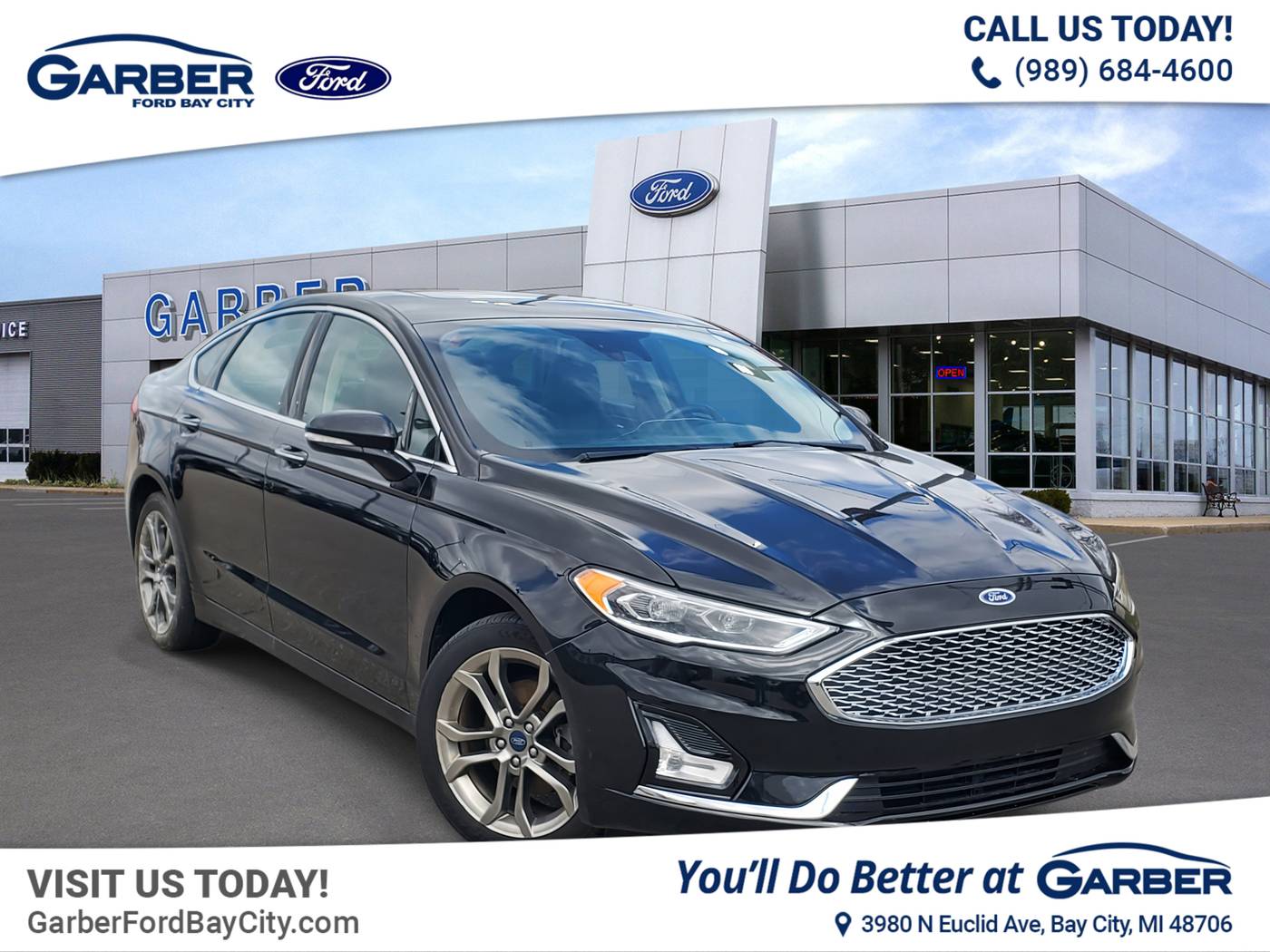 2020 Ford Fusion Hybrid Titanium — Sedan — 109,523 mi — Bay City, MI