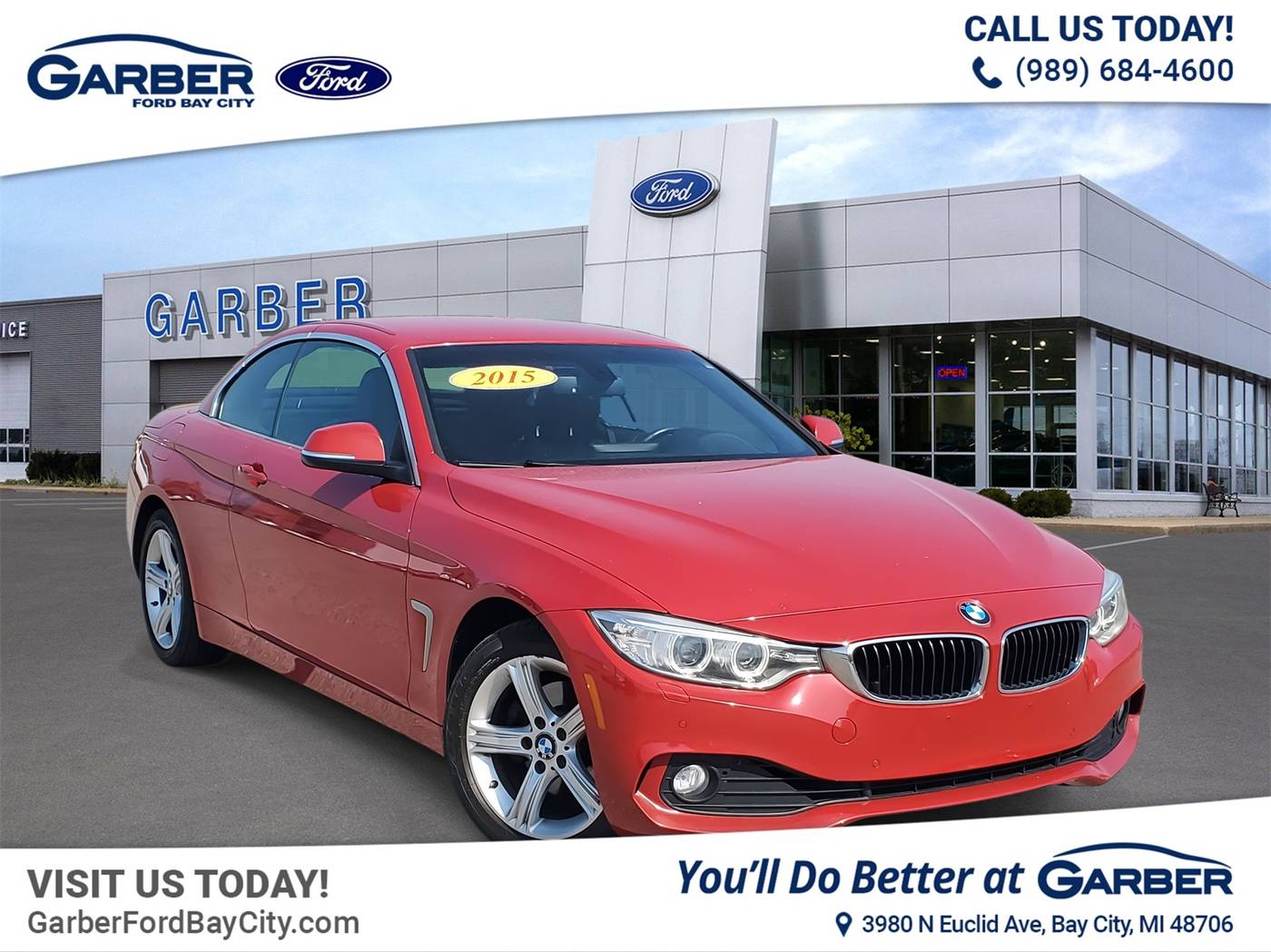 2015 BMW 4 Series 428i — Convertible — 148,275 mi — Bay City, MI