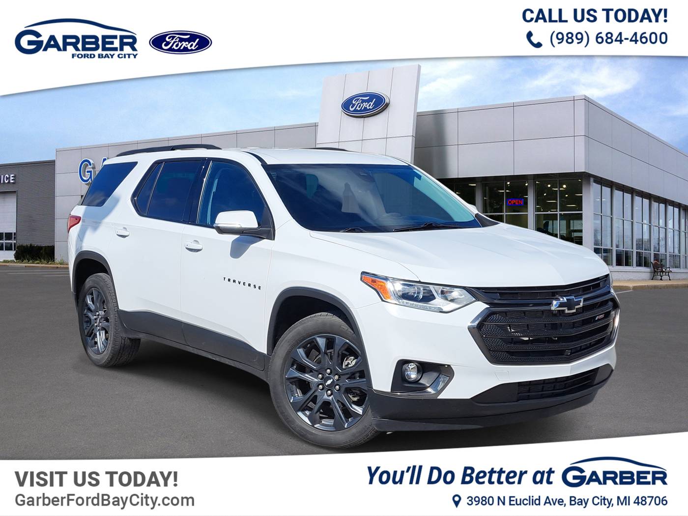 2021 Chevrolet Traverse RS — SUV — 53,394 mi — Bay City, MI