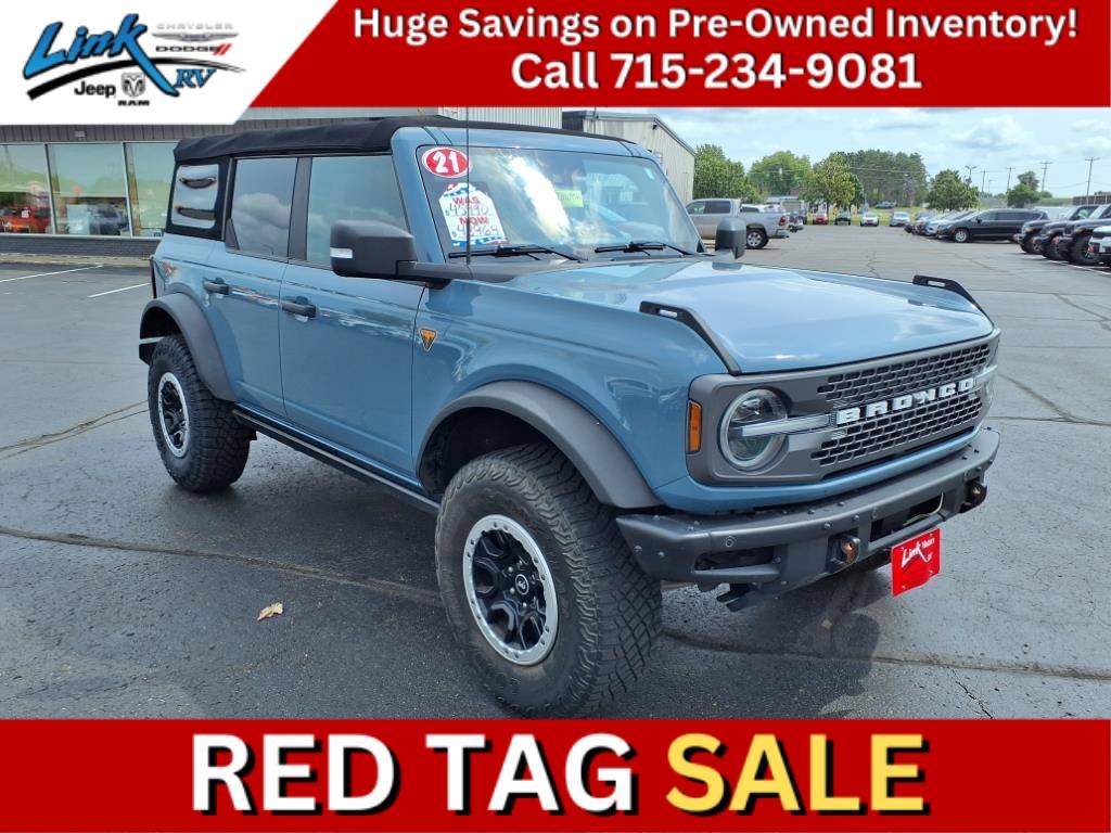 2021 Ford Bronco Badlands — SUV — 46,881 mi — Rice Lake, WI