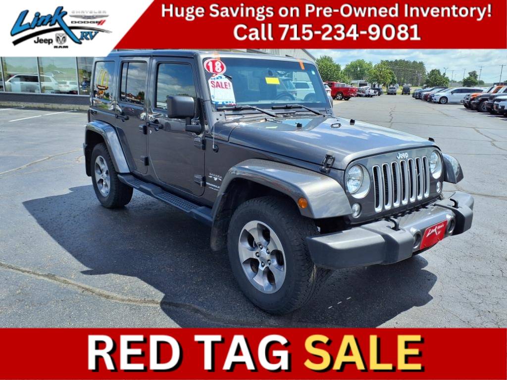 2018 Jeep Wrangler Sahara — SUV — 86,642 mi — Rice Lake, WI
