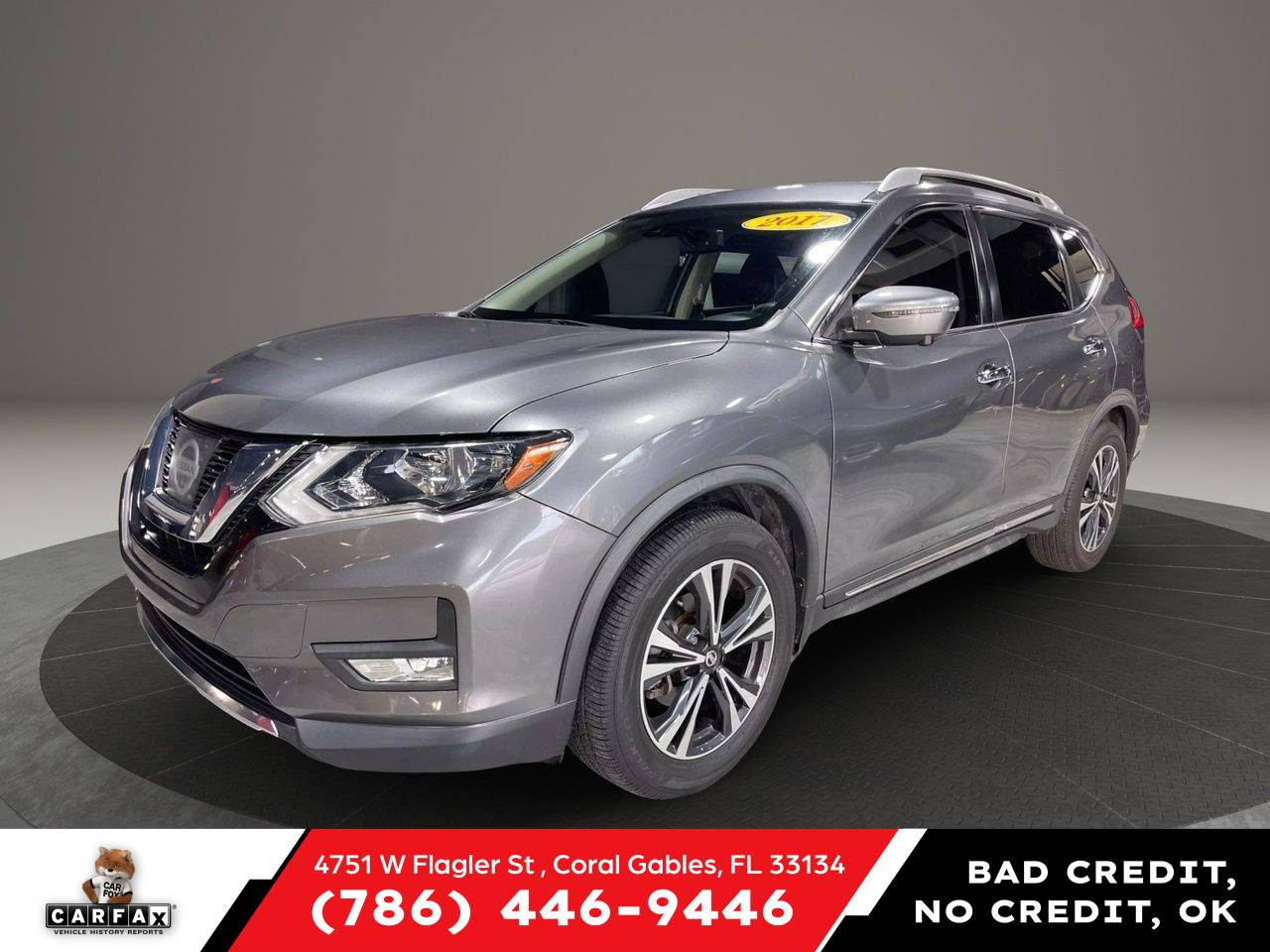2017 Nissan Rogue SL — SUV — 41,022 mi — Coral Gables, FL