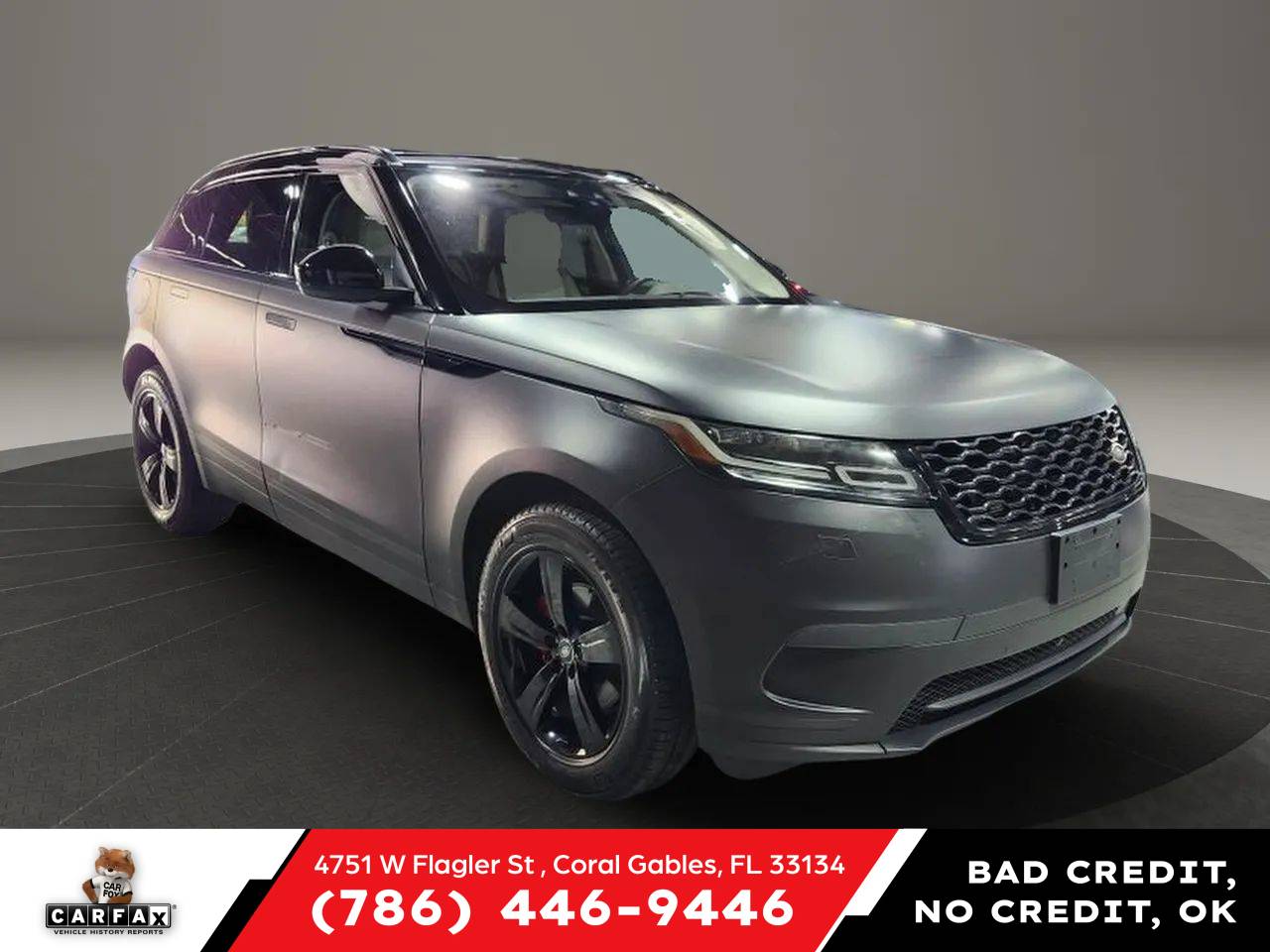 2019 Land Rover Range Rover Velar S — SUV — 62,425 mi — Coral Gables, FL