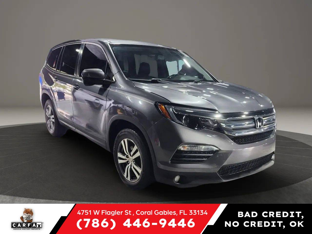2017 Honda Pilot EX-L — SUV — 68,361 mi — Coral Gables, FL