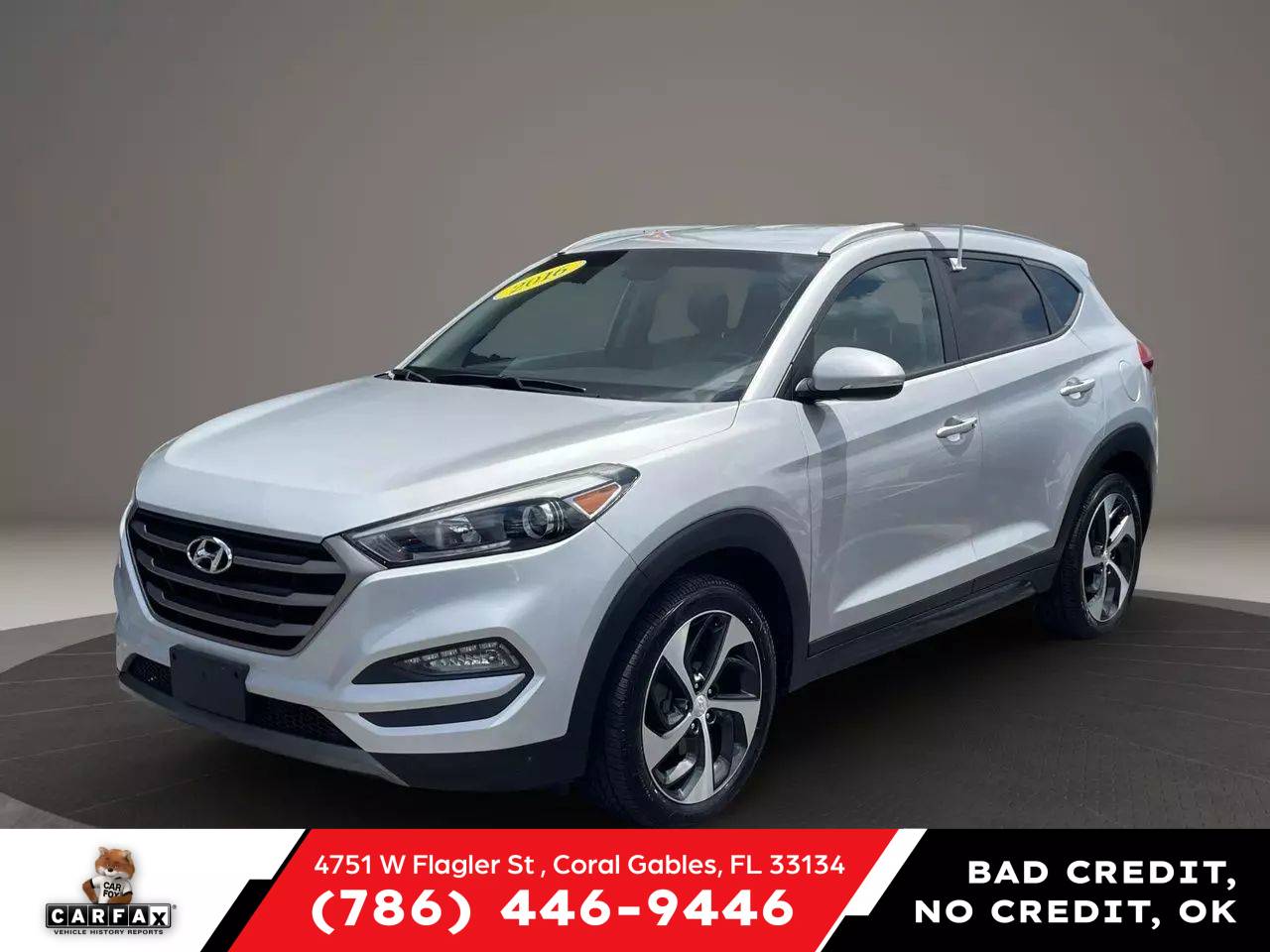 2016 Hyundai Tucson Sport — SUV — 122,039 mi — Coral Gables, FL