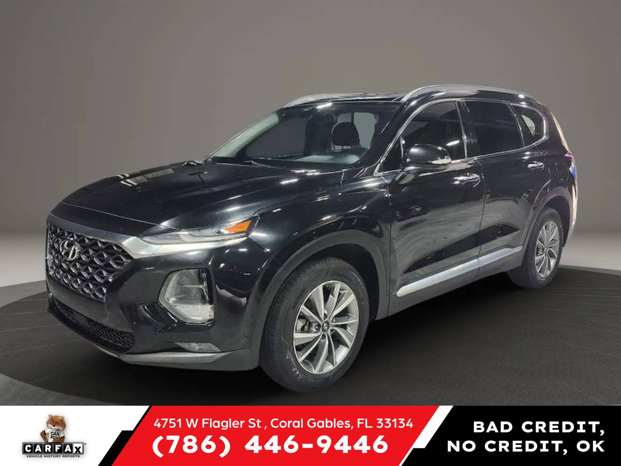 2020 Hyundai Santa Fe SEL — SUV — 114,217 mi — Coral Gables, FL