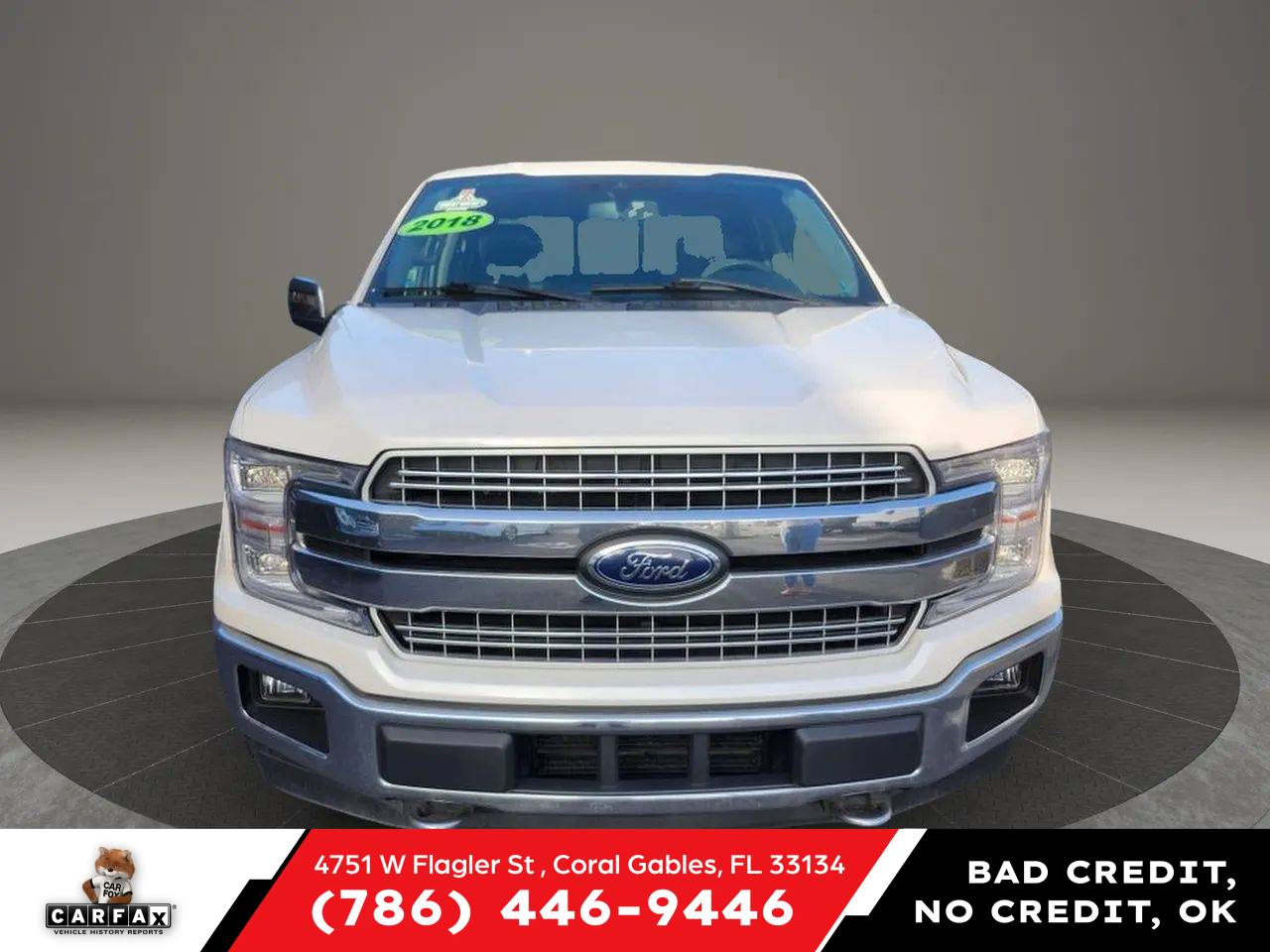 2018 Ford F-150 Lariat — Pickup Truck — 114,887 mi — Coral Gables, FL