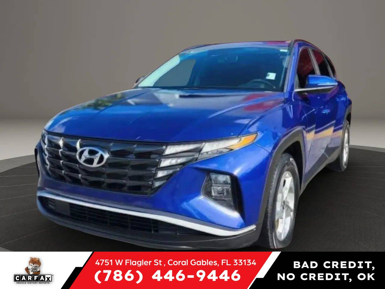 2022 Hyundai Tucson SEL — SUV — 34,763 mi — Coral Gables, FL