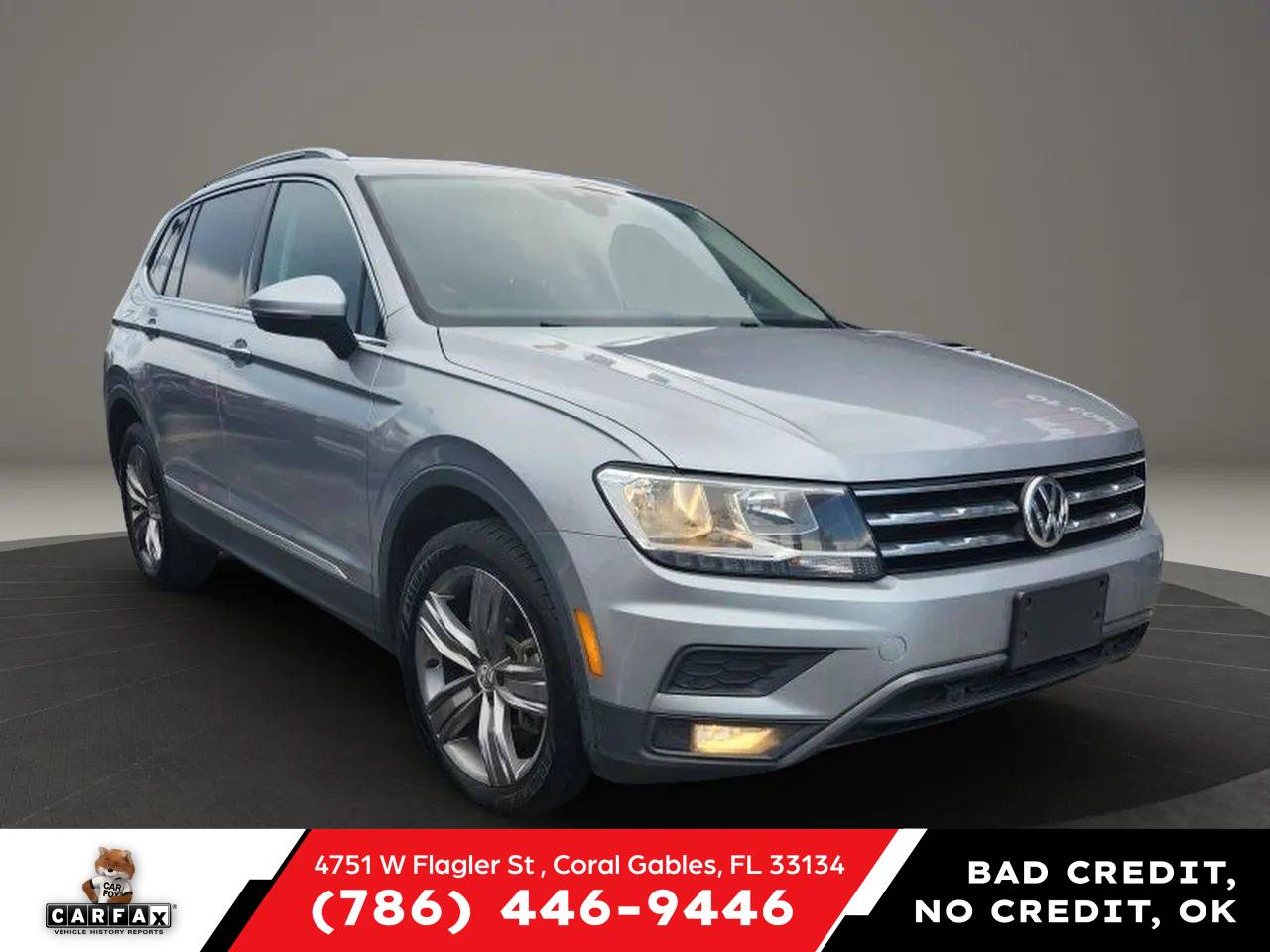2021 Volkswagen Tiguan SEL — SUV — 136,313 mi — Coral Gables, FL