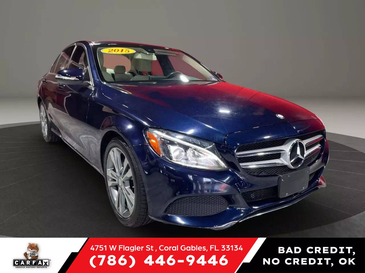 2015 Mercedes-Benz C-Class C 300 — Sedan — 50,564 mi — Coral Gables, FL