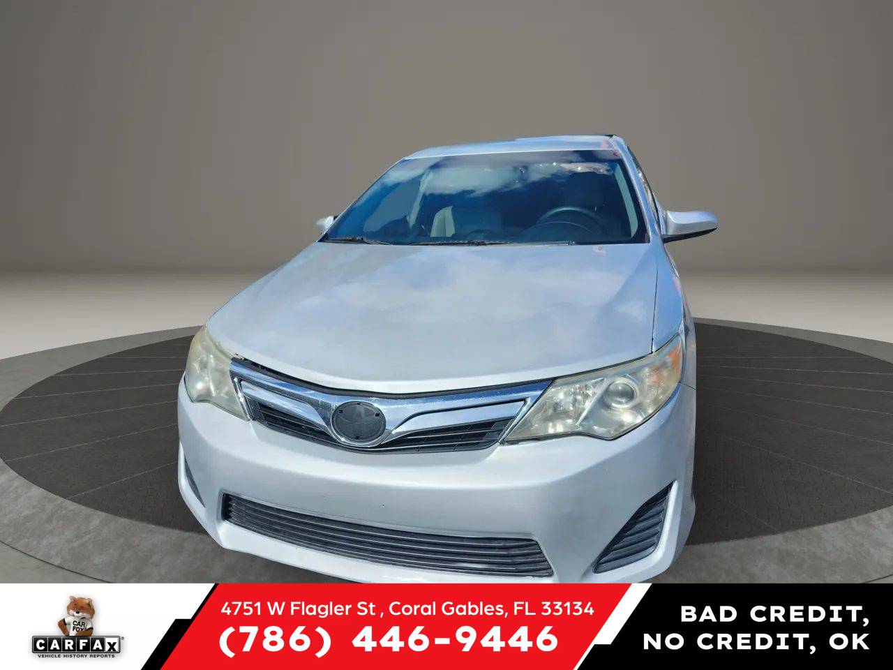 2014 Toyota Camry LE — Sedan — 114,624 mi — Coral Gables, FL