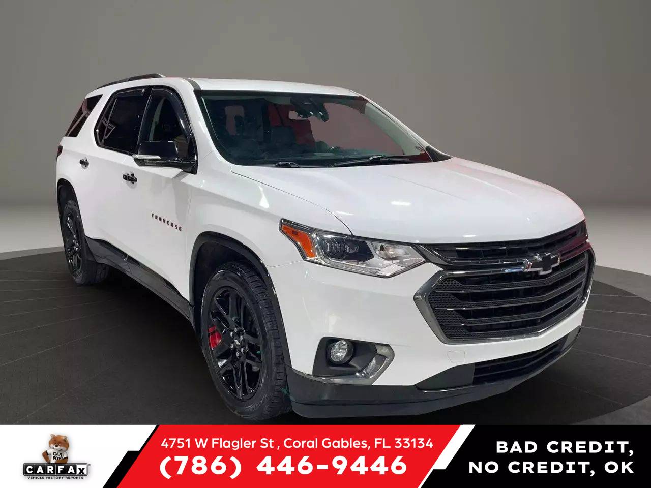 2019 Chevrolet Traverse Premier — SUV — 125,595 mi — Coral Gables, FL