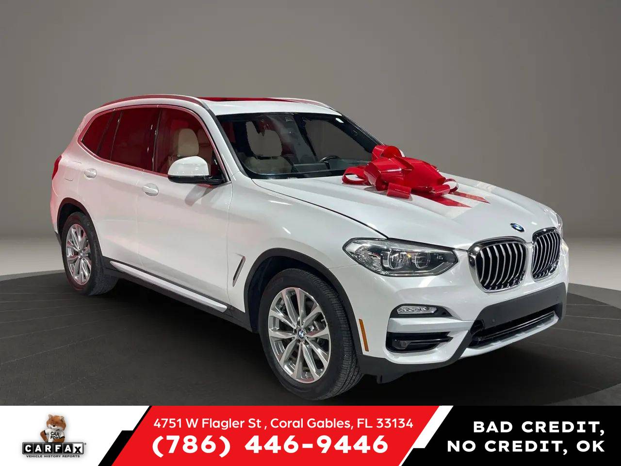 2019 BMW X3 30i — SUV — 109,874 mi — Coral Gables, FL