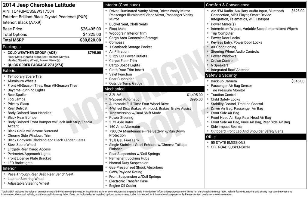 2014 Jeep Cherokee Latitude — SUV — 145,277 mi — Olympia, WA